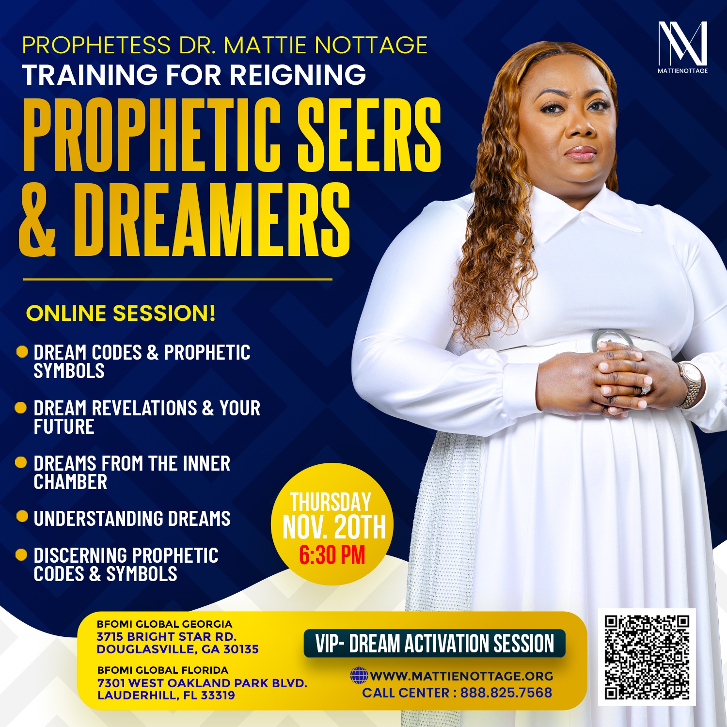 TRAINING FOR REIGNING PROPHECY, DREAMS & DELIVERANCE ONLINE SEMINAR