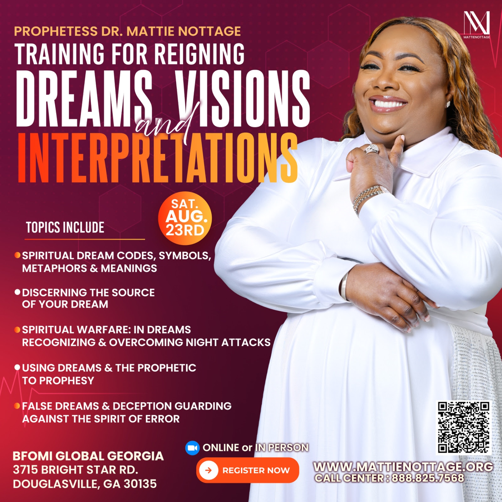 TRAINING FOR REIGNING - DREAMS VISIONS & INTERPRETATIONS