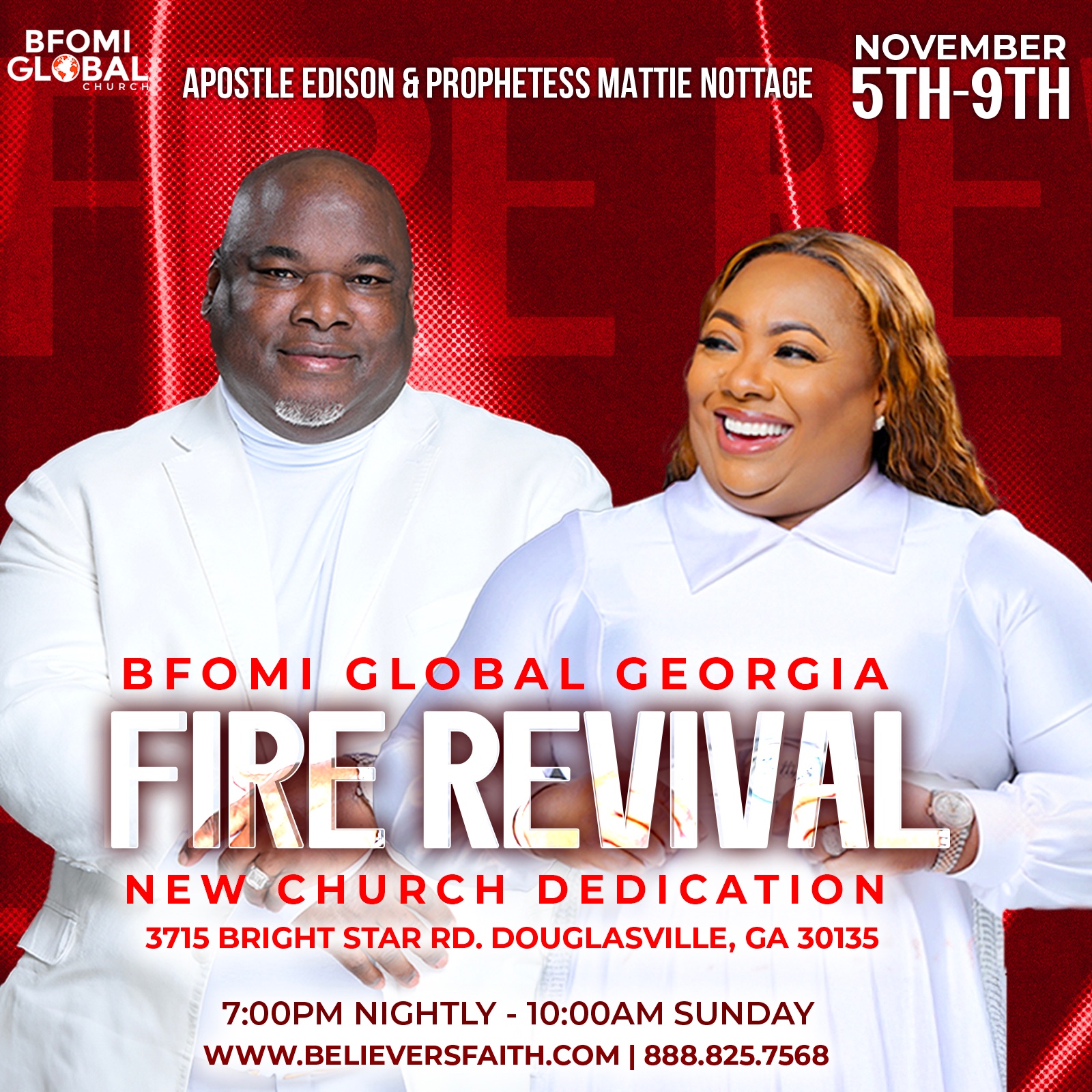 FIRE REVIVAL : NEW CHURCH DEDICATION